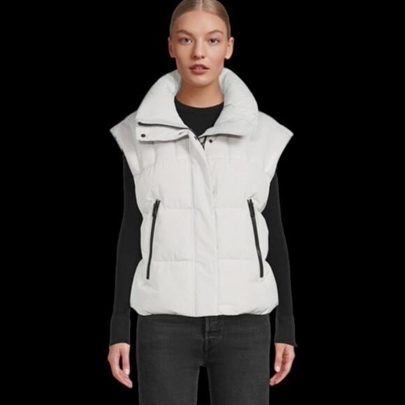 NEW Mackage Women's 2-In-1 Vesna Jacket in Moon (white/gray) Euro 38 US 8 or Med - Picture 2 of 15